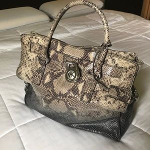MICHAEL KORS SNAKESKIN TOTE